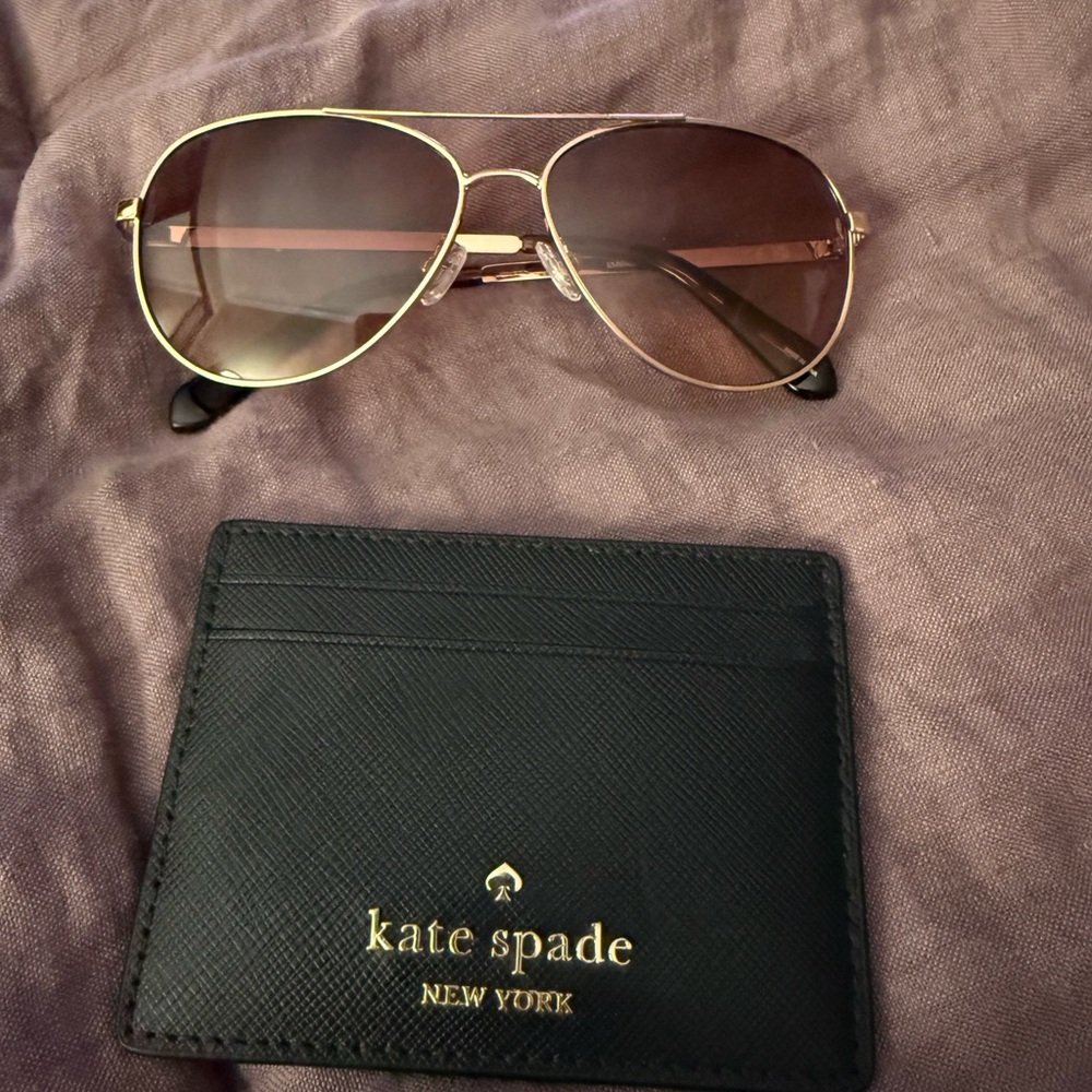 kate spade sunglasses and card holder